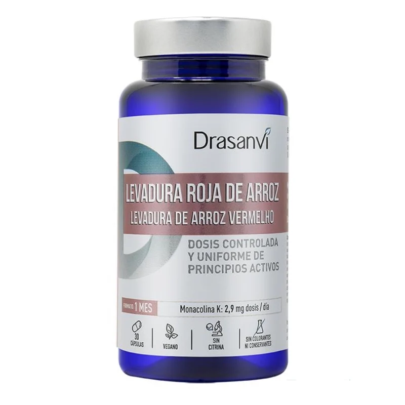 Levadura Roja de Arroz · Drasanvi · 30 cápsulas