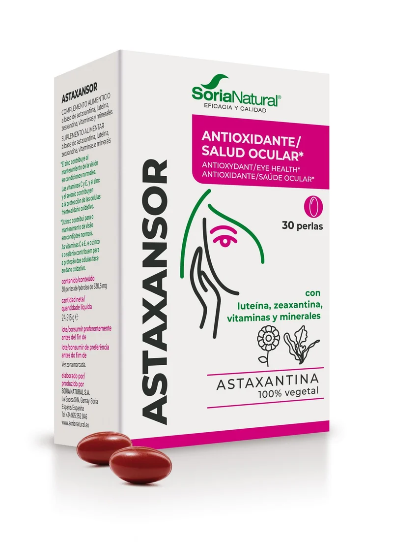 Astaxansor · Soria Natural · 30 perlas