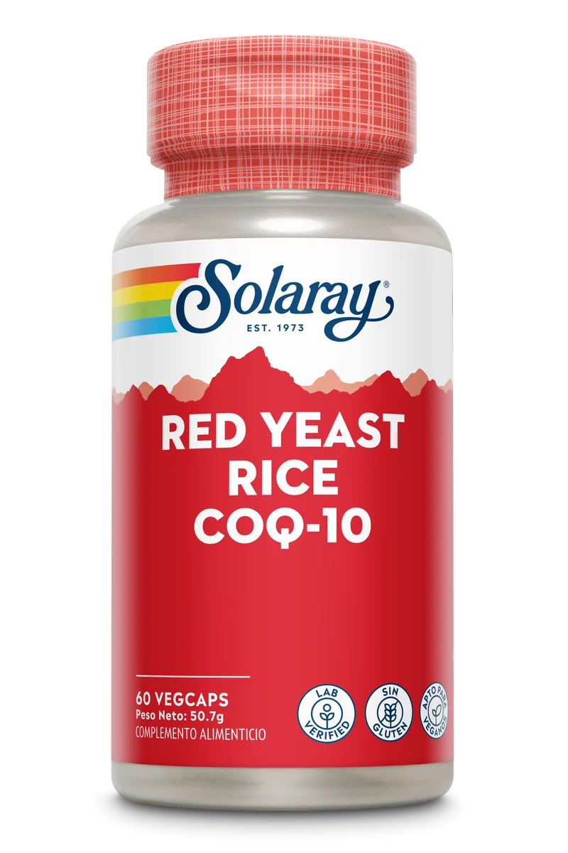 Red Yeast Rice Plus CoQ10 · Solaray · 60 cápsulas