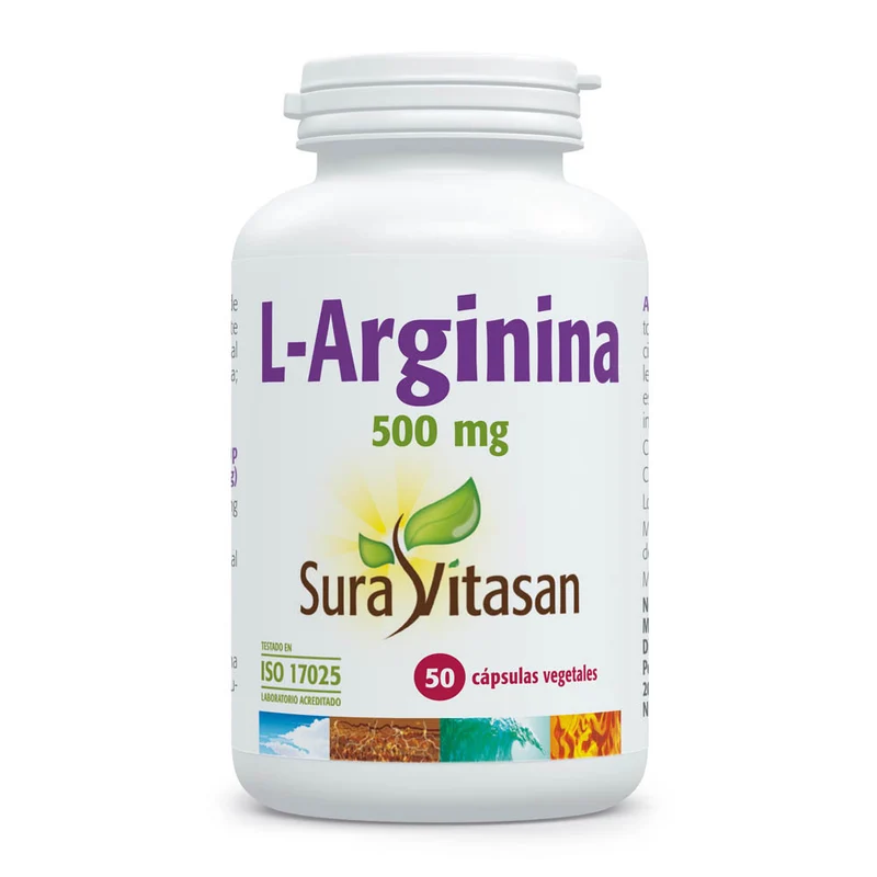 L-Arginina · Sura Vitasan · 50 cápsulas