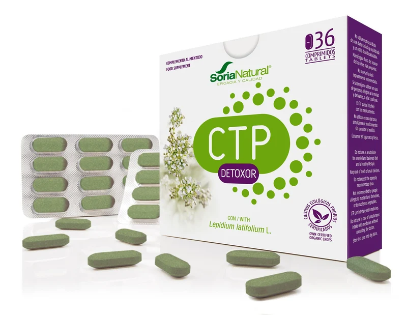 CTP Detoxor · Soria Natural · 36 comprimidos