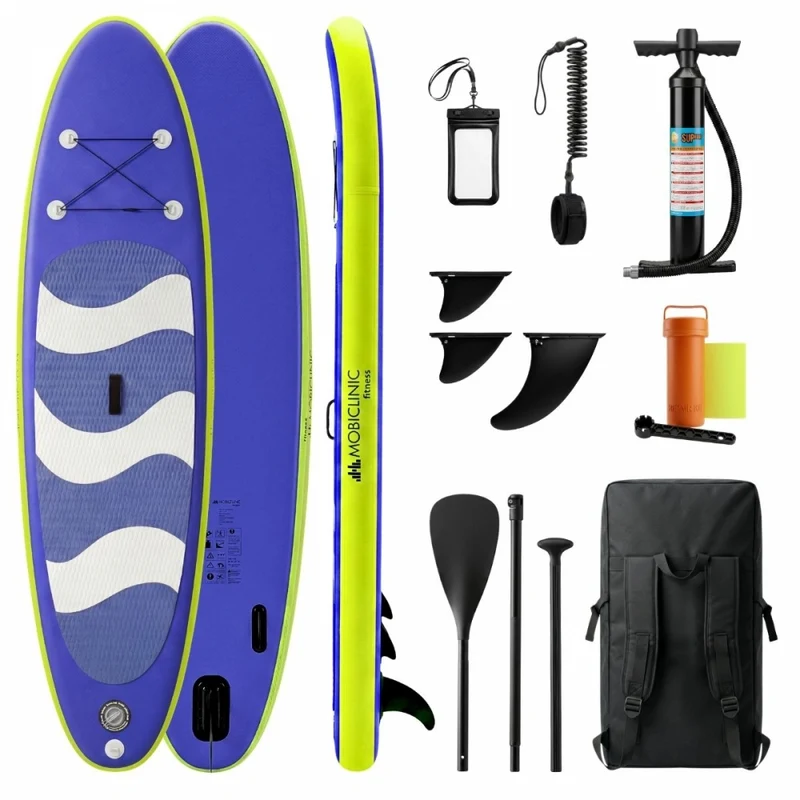Tabla Paddle surf hinchable | 315x78x15cm |Máx 150kg | Remo Ajustable | Correa seguridad |Mochila y bomba | Stitch | Mobiclinic