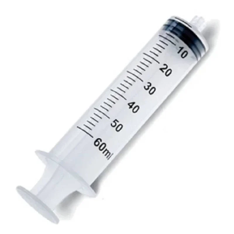 60 mL Syringe Without Needle Luer Lock Soft (Saltom) – Medical Syringe, 10 Pieces