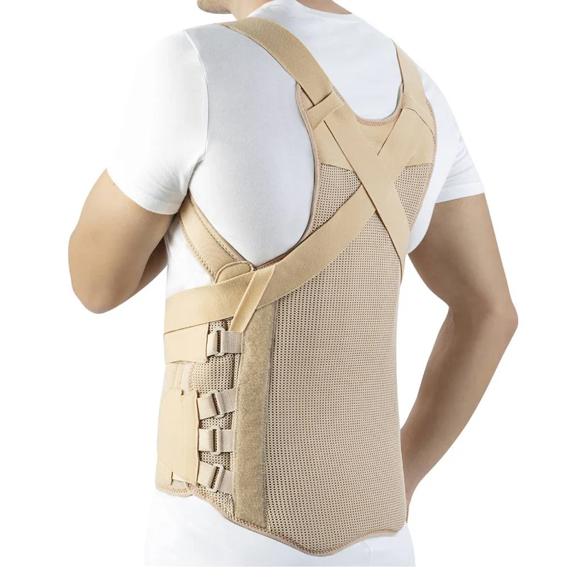 Orliman TLSO-B Dorso Lumbar Corset (Beige) – Rigid Thoracic Lumbo Sacral Orthosis (TLSO) Back Brace
