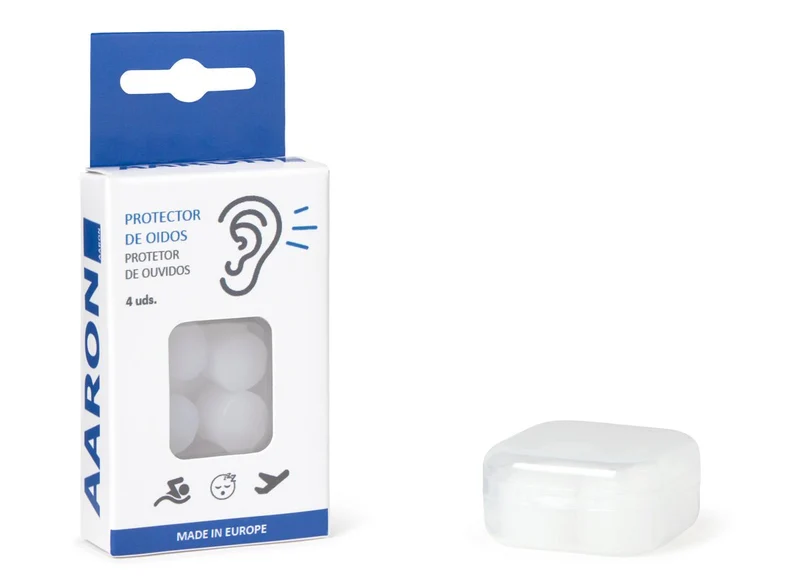 Tapones para los oídos de silicona moldeables AARON® (3 cajas de 4 tapones)