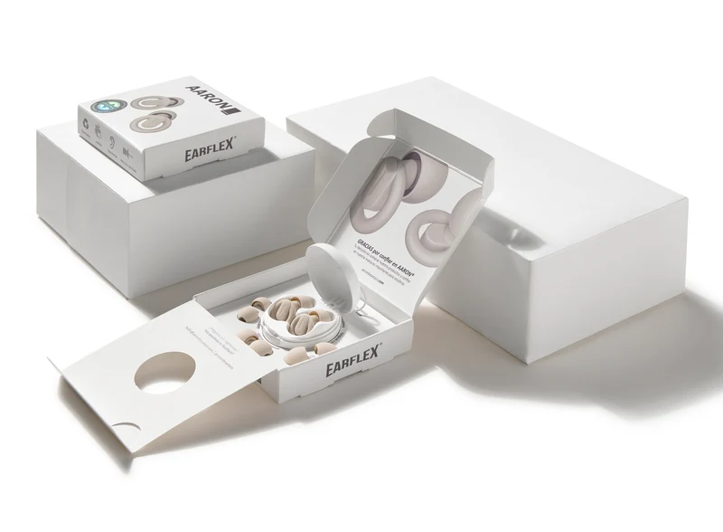 Tapones para los oídos reutilizables AARON® EARFLEX® Star White