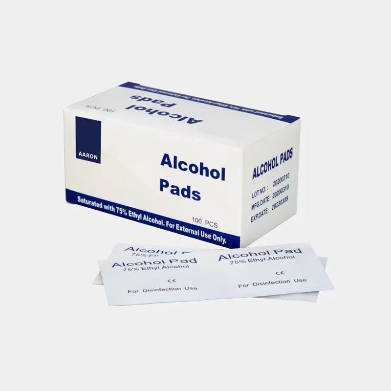 Toallitas desinfectantes de alcohol AARON®. 100 unidades
