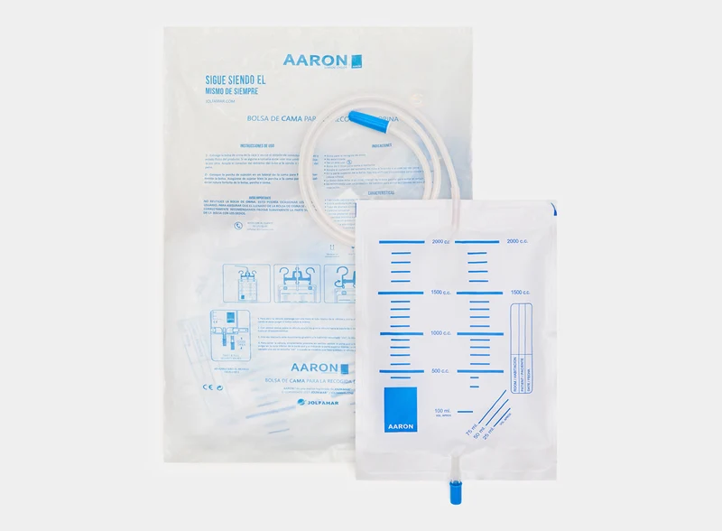 Bolsa de orina AARON® 2 litros con VAR, ASA y válvula de salida 30 unidades.
