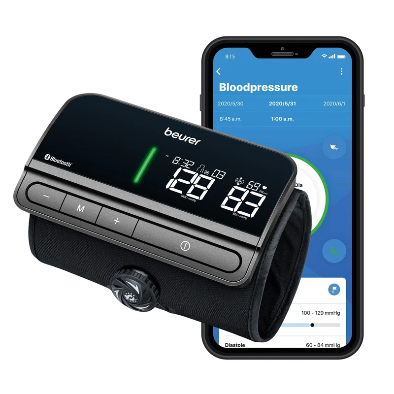 Bluetooth & Wireless One-Piece Blood Pressure Monitor