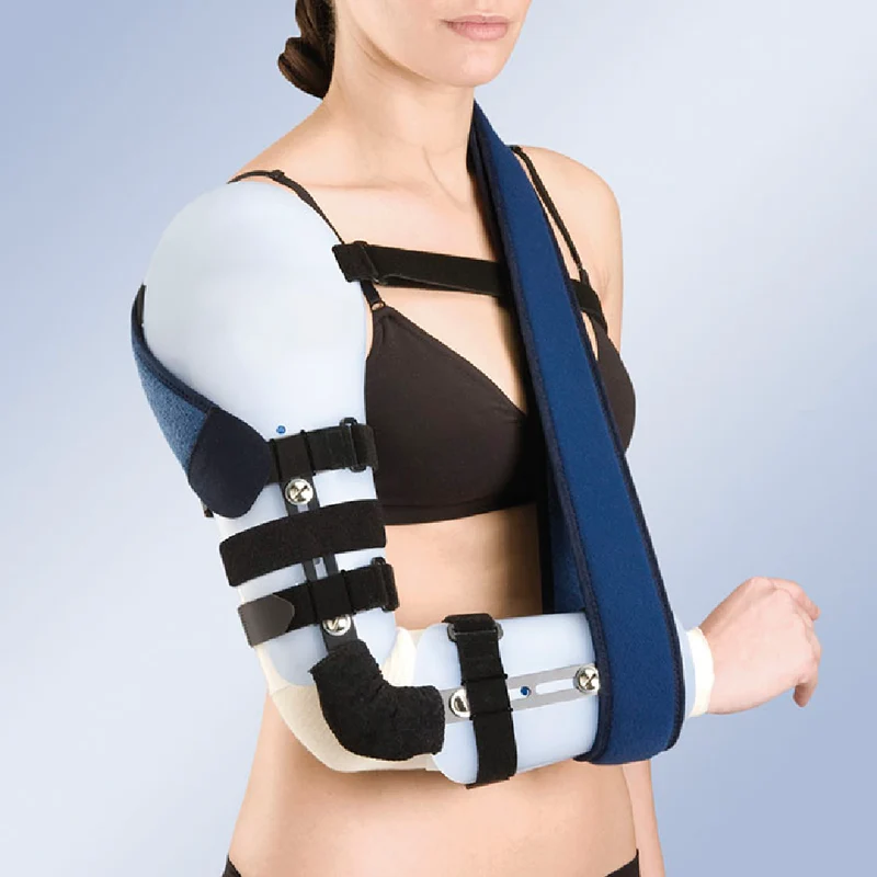 Articulated Elbow Brace with Right Arm, Forearm & Hand Support – Thermoplastic Modular Upper Limb Orthosis