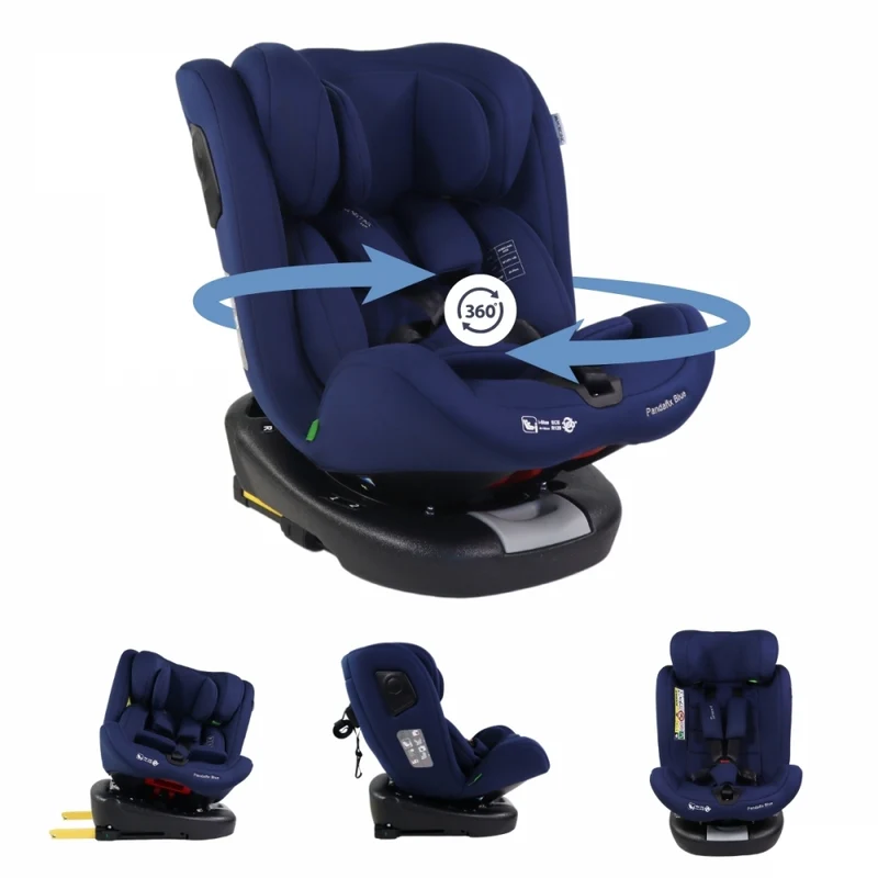 Silla coche infantil | Giro 360º | Reclinable | 40-150 cm | 0-12 años | Isofix | Top Tether | Pandafix | Mobiclinic