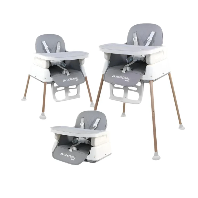 Trona para bebé | Evolutiva | Plegable | 3 en 1 | Bandeja ajustable | Correas de seguridad | Viaje | Juego | Kiara | Mobiclinic
