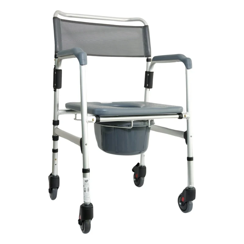 Silla Sanitario en Aluminio con Ruedas