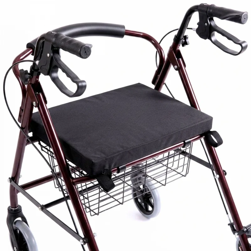 Cojín antiescaras para andador | Compatible con la mayoría de andadores| Viscoelástico | Lavable | 4 velcros | Mobiclinic