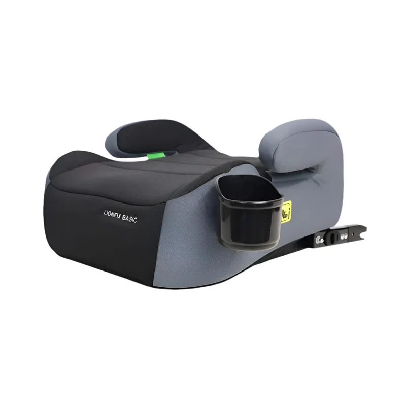 Alzador de coche infantil | i-Size | 125-150 cm | ISOFIX regulable | Desenfundable | Portabotellas | Lionfix Basic | Mobiclinic