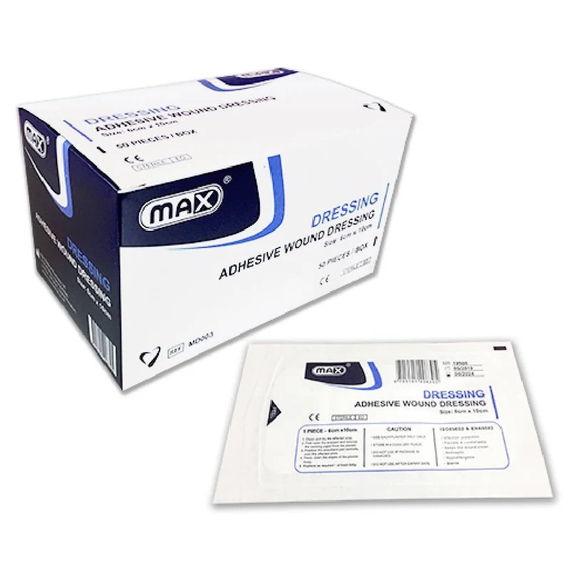 Max Wound Adhesive Dressing 6 x 10 cm, Pack Of 50 Pcs