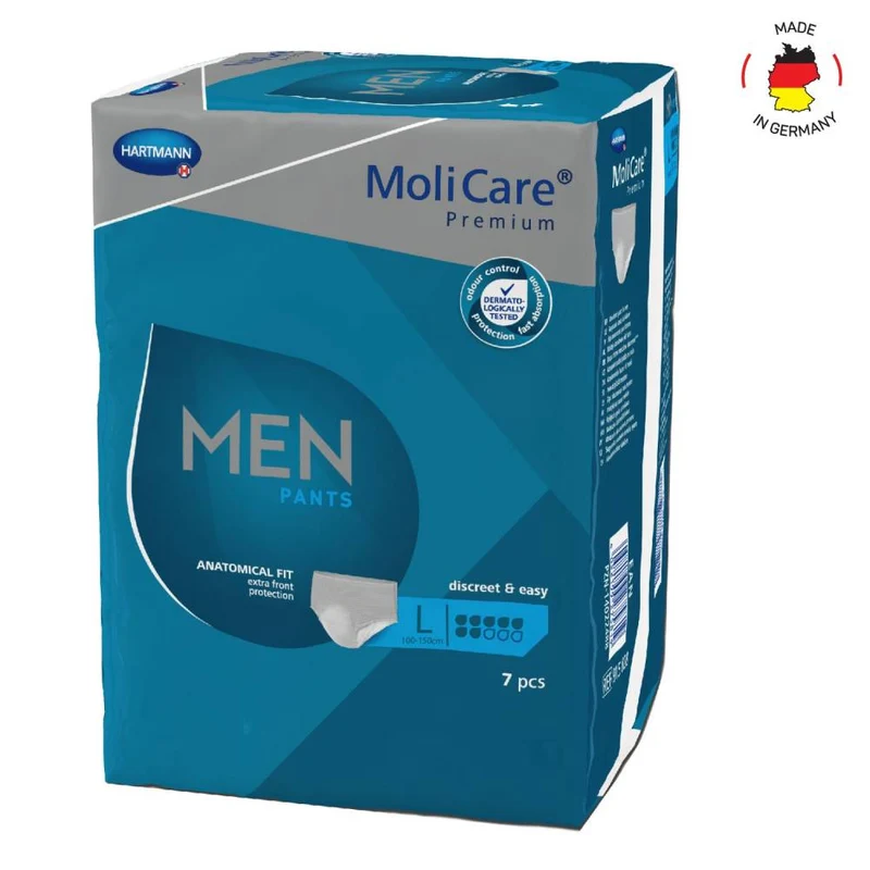 Adult Diaper Pants, MoliCare Premium Men Pants, Pants for men with light incontinence, Large, 7 drops, 7 pieces / pack