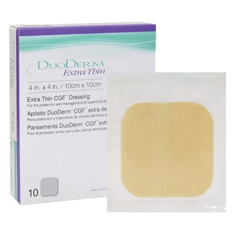 Convatec DuoDerm Extra Thin CGF Dressing, 10 cm x 10 cm, 10 Pieces / Box
