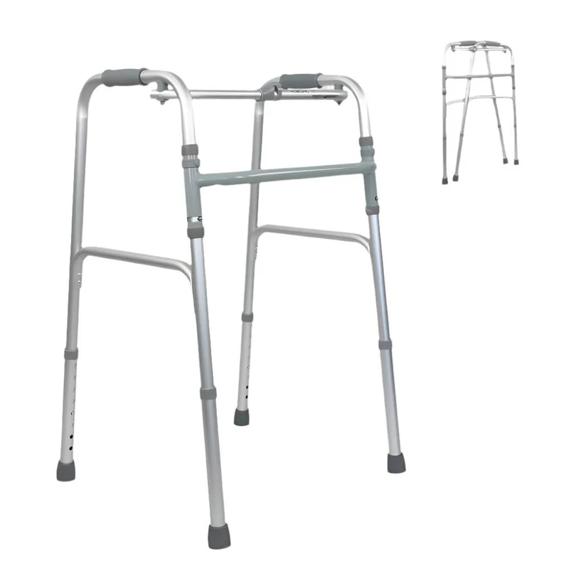 Andador para adultos | Aluminio | Plegable | Sin ruedas | Columna | Mobiclinic