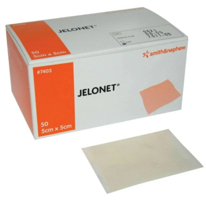 Jelonet Paraffin Sterile Gauze Wound Dressing 5 cm x 5 cm