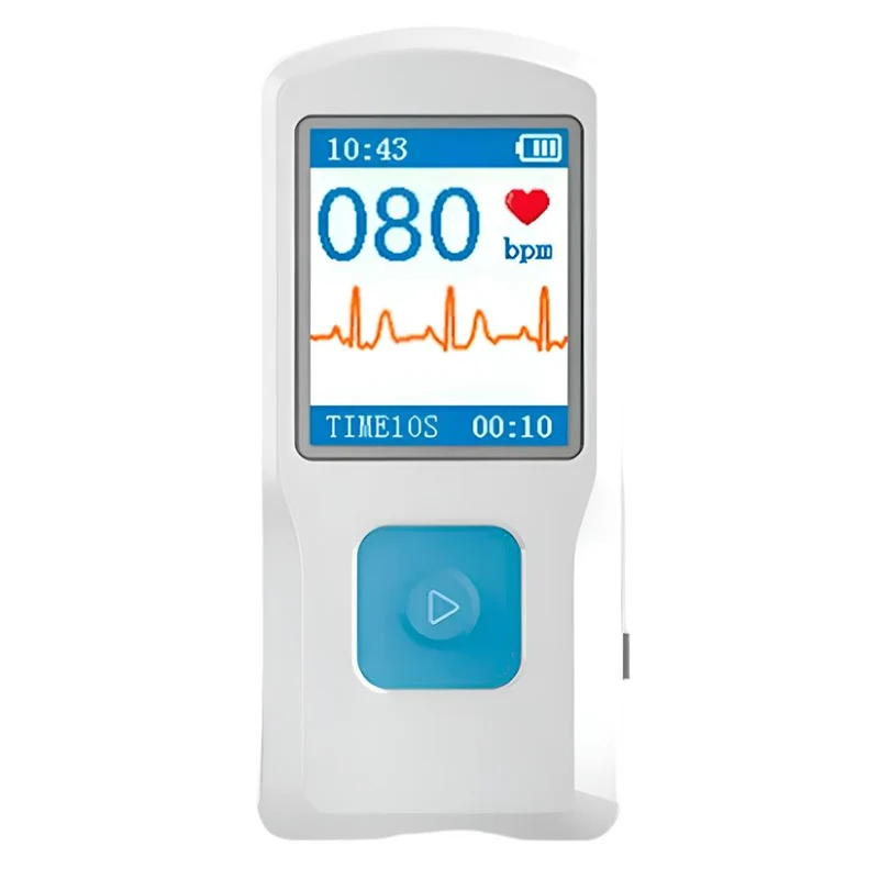 Electrocardiógrafo portátil | Bluetooth | 1 canal | ECG | Pantalla a color | PM10 | Mobiclinic