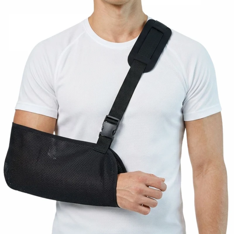 Cabestrillo para adultos | Malla 3D transpirable | Ambidiestro | Ajustable | Sin látex | Talla única | Negro | Mobiclinic