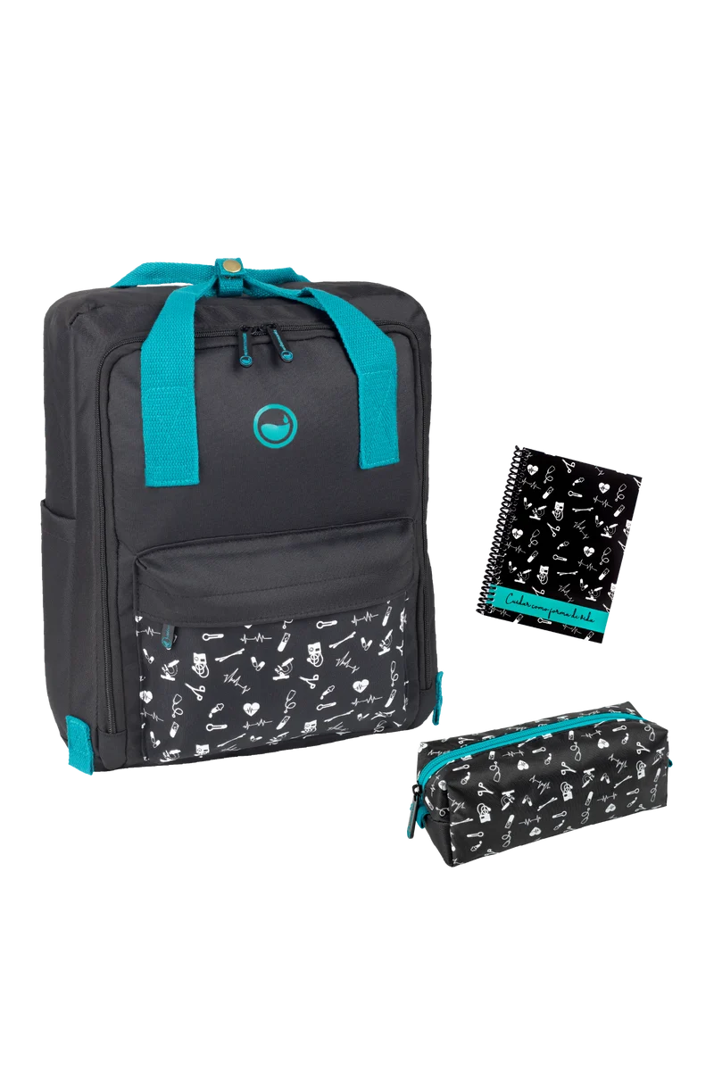 Pack con mochila para Estudiantes Sanitarios - Black Collection