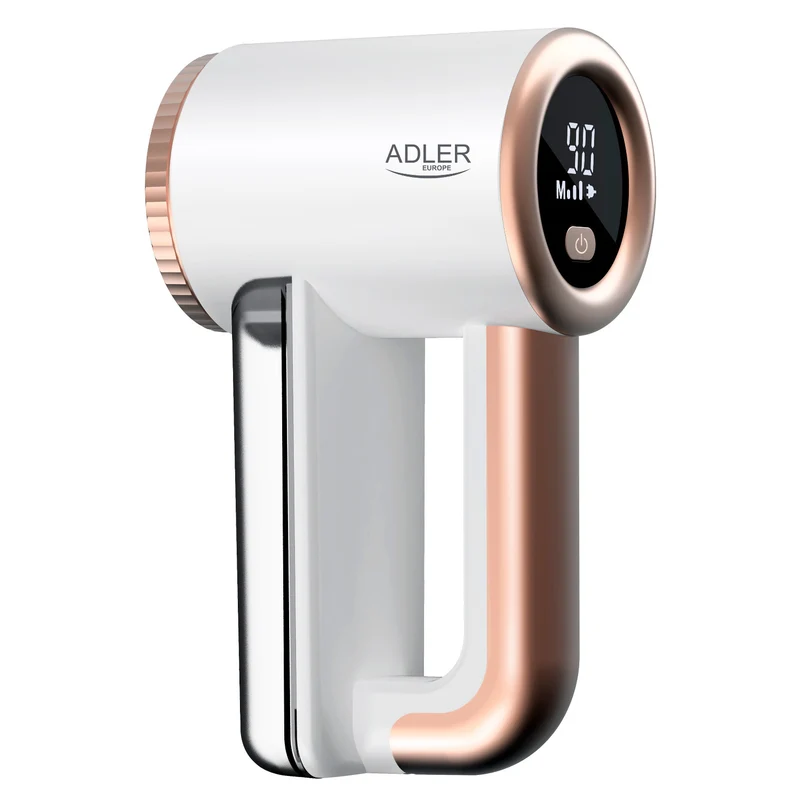 Afeitadora de tejidos Adler, carga USB, pantalla LCD, velocidad de 3 niveles, cepillo, AD 9617