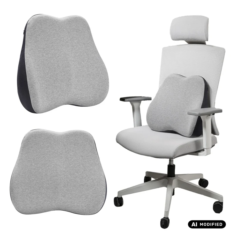 Almohadilla lumbar de espuma viscoelástica Promedix, 45 x 40 x 10 cm, PR-215