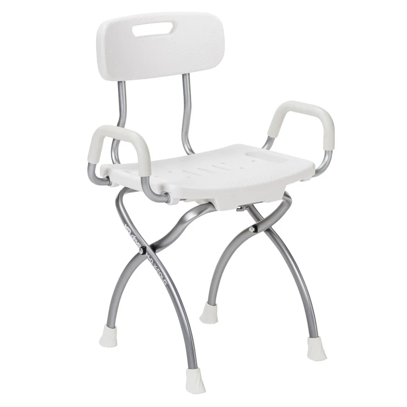 X-Fold Shower Chair, Pearl/ White