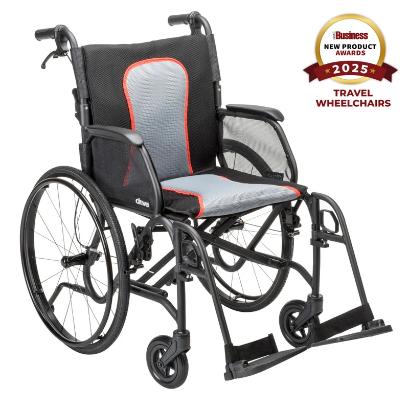 AeroFly Ultra-Lite Wheelchair, 18", Black