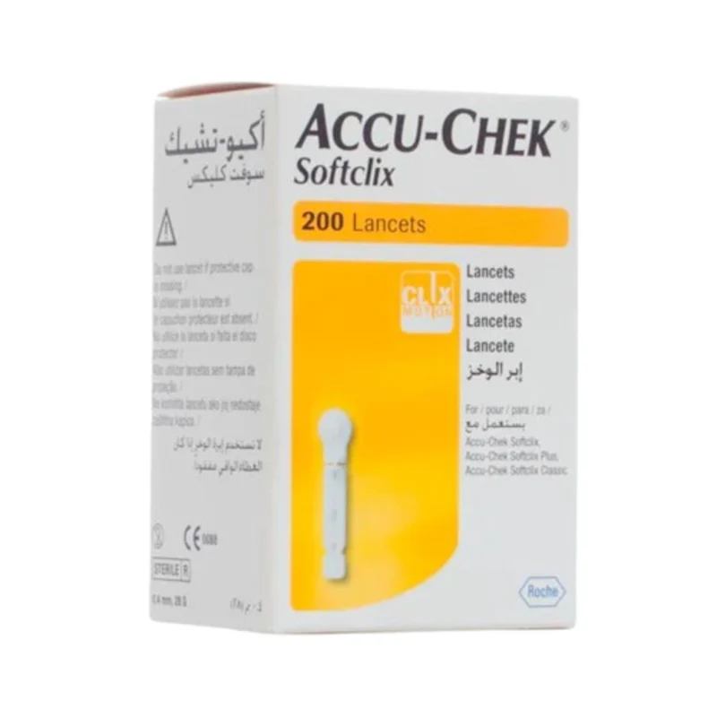 Lancetas Softclix P/accu-check P/200
