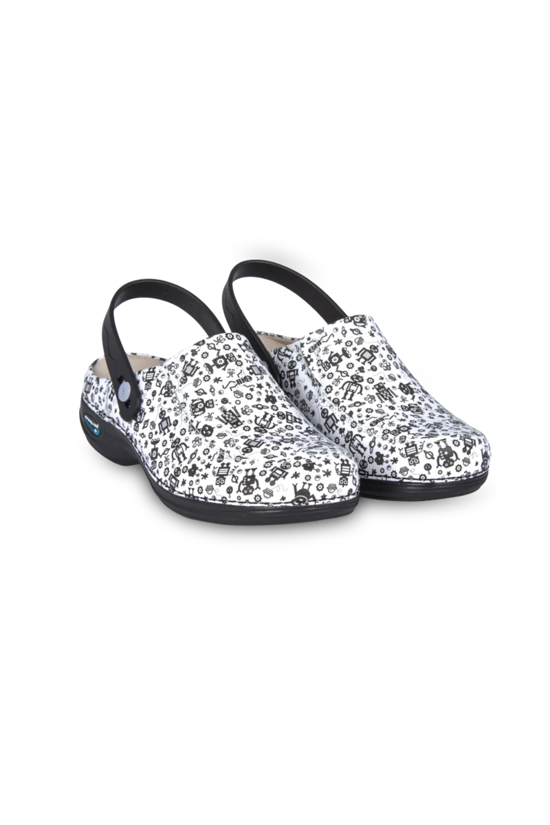 Zueco Piel estampado Lavable - Robots
