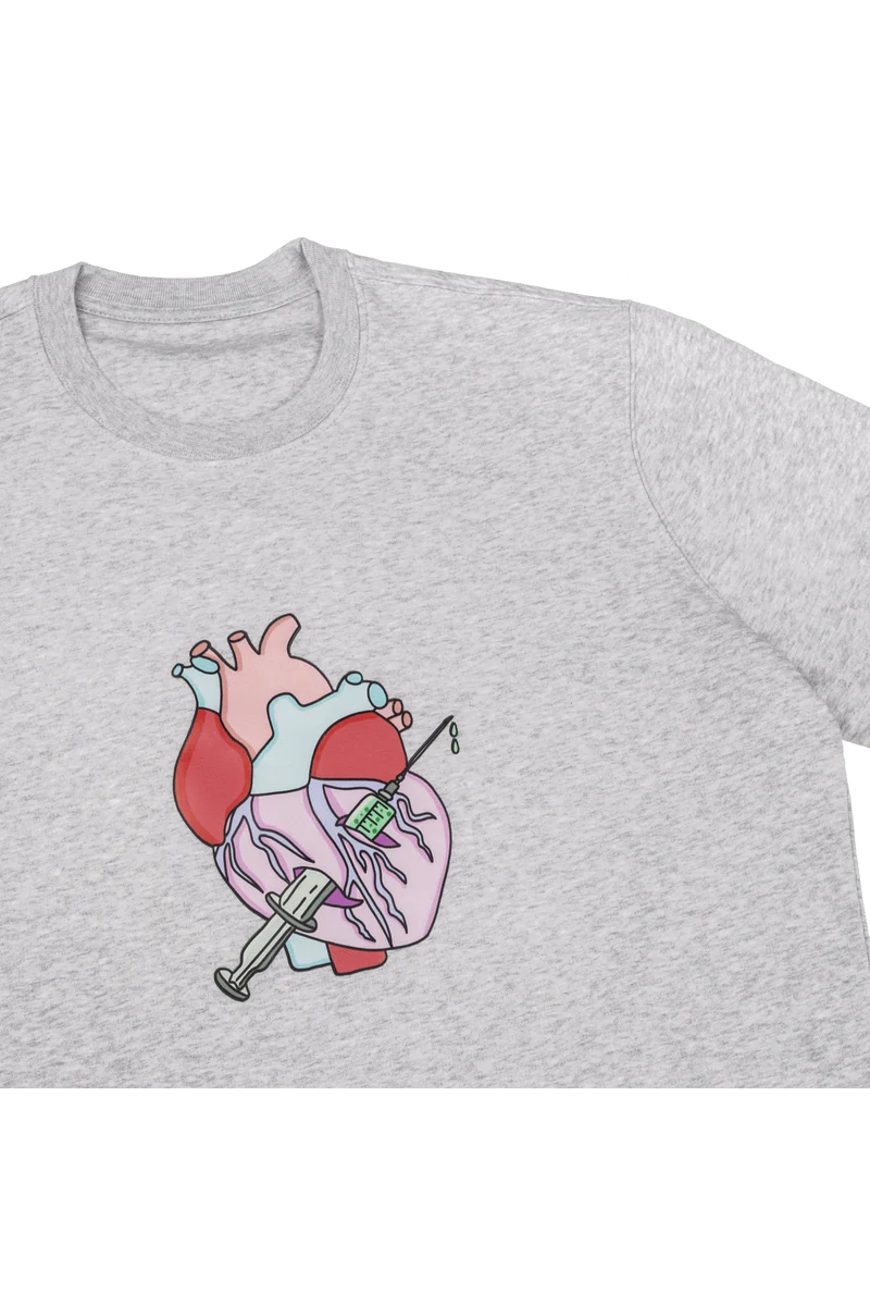Sudadera estampado enfermeril - Gris