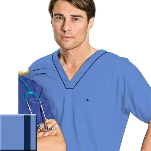 Blusón sanitario unisex azul marino | Landau con costuras reforzadas