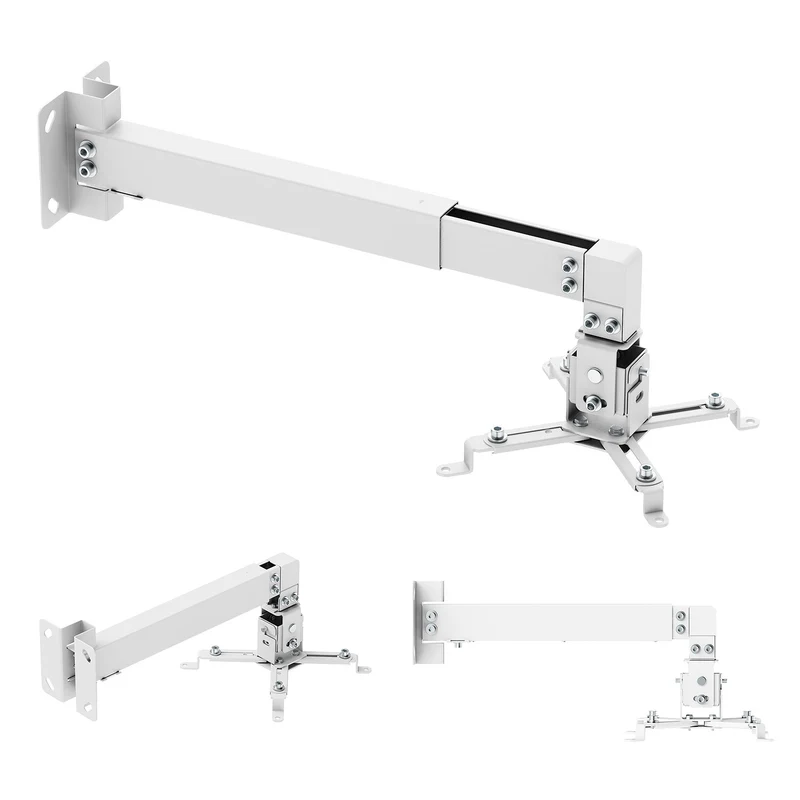 Soporte / colgador de pared para proyector Maclean, blanco, hasta 20 kg, MC-205 W