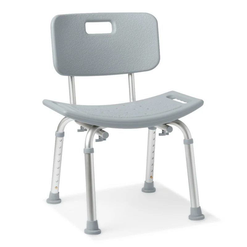 Medline Aluminum Shower Chair with Back