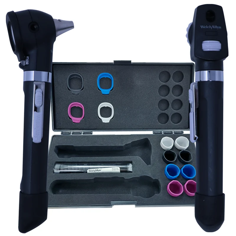 Estuche de Diagnóstico Welch Allyn Pocket LED 6 Lúmenes — Otoscopio y Oftalmoscopio para Estudiantes y Médicos