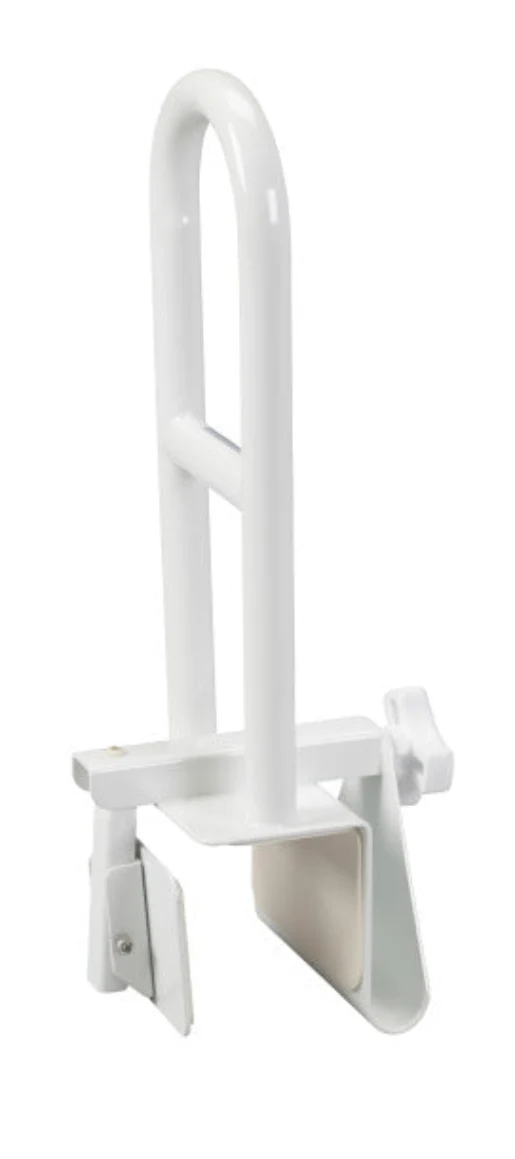 Bathtub Shower Grab Bar Safety Clamp-On Tub Rail, Parallel