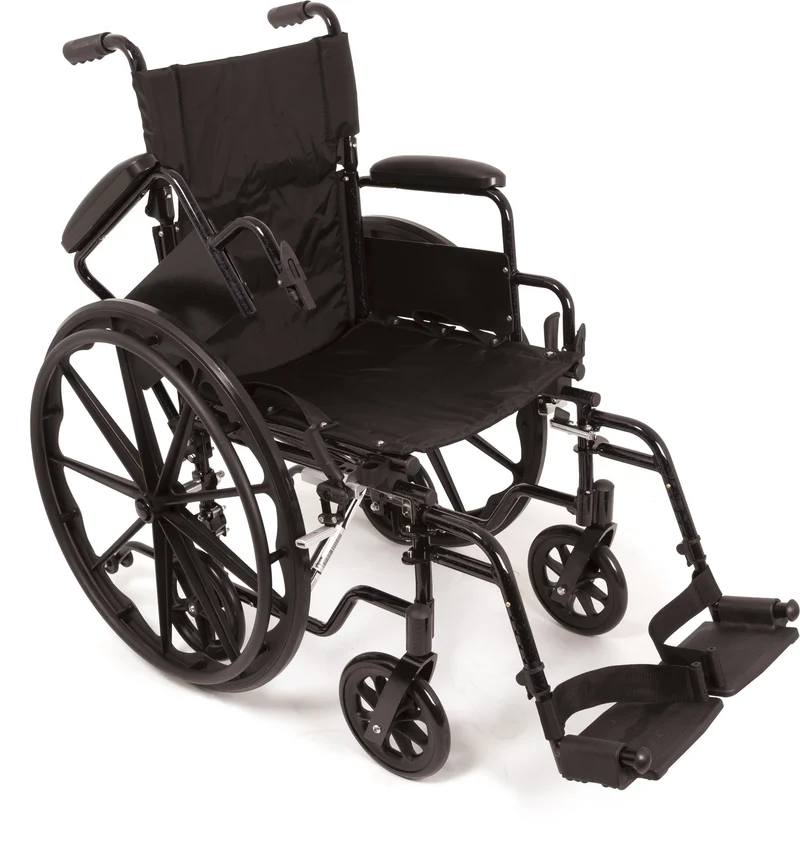ProBasics K4 Transformer Wheelchair with 20" x 16" Seat, Flip Back, Desk-Length Arm Style and Swing-Away Footrests