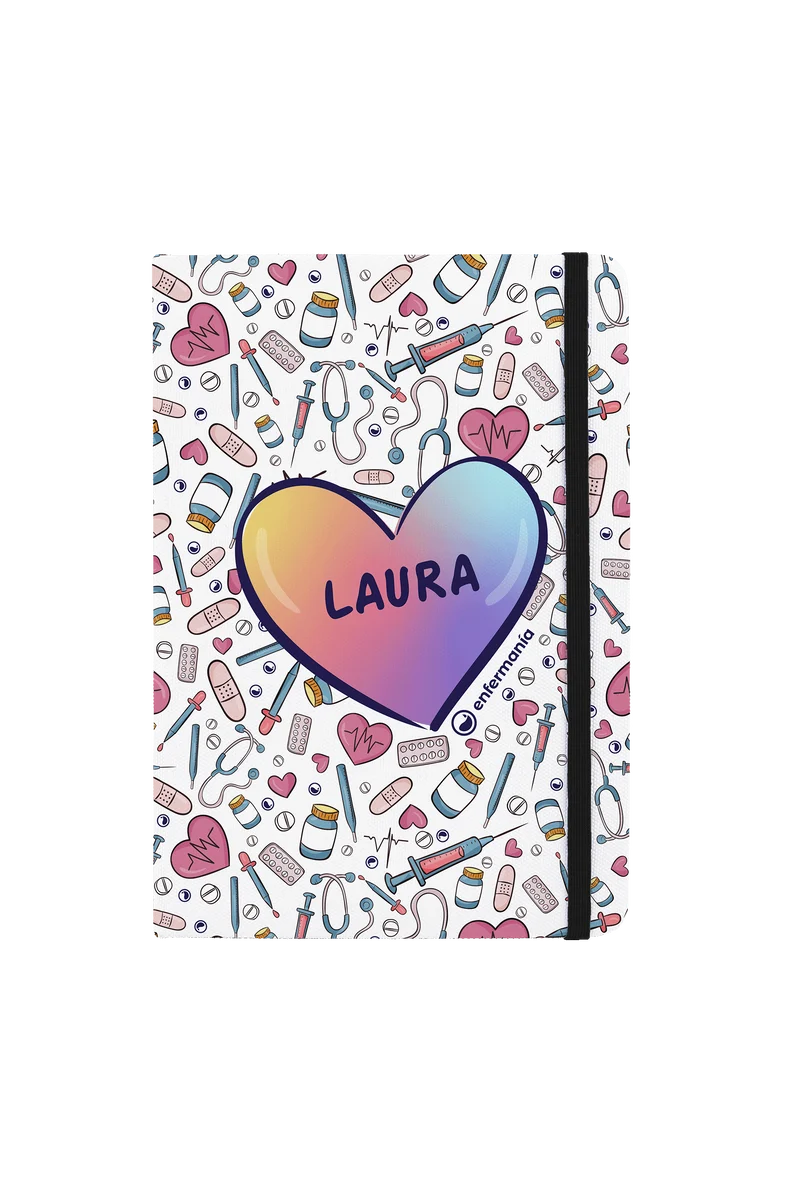 Libreta A5 con goma negra – Colorful Collection