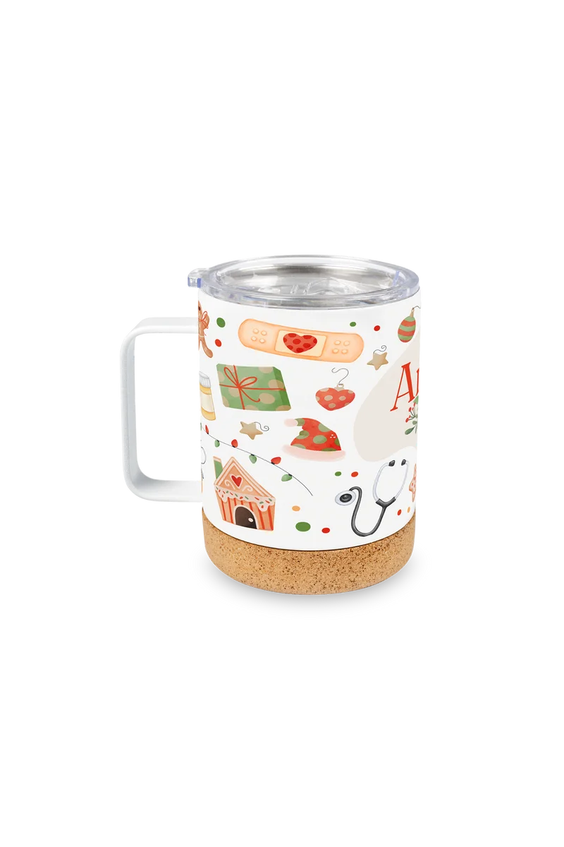 Taza térmica con tapa Navidad