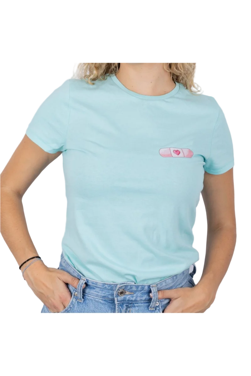 Camiseta Eco mujer Aqua - tirita @elartedecuidar_
