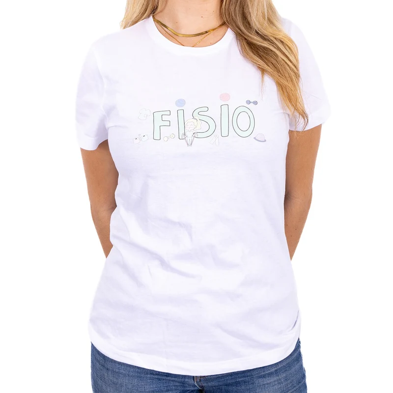Camiseta estampada unisex - Fisio pastel
