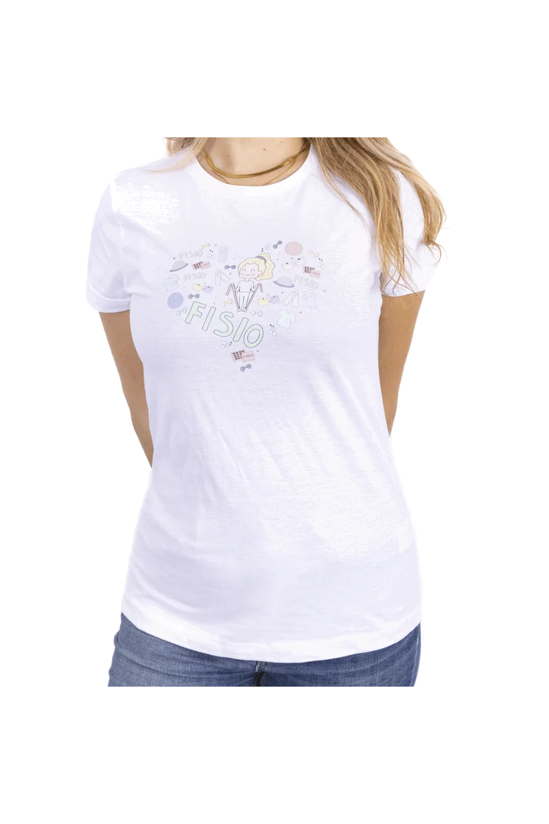 Camiseta estampada mujer - Fisio_corazón