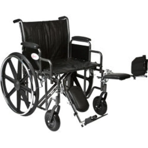 ProBasics Heavy Duty K0007 Wheelchair, 24" x 18" Seat with Legrests