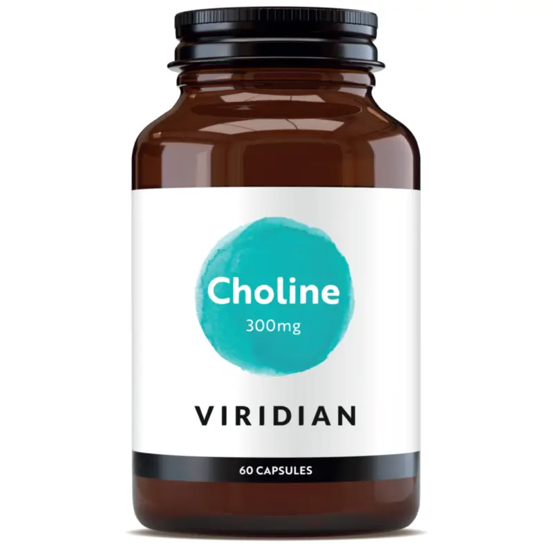 Viridian B Vitamins and Choline 300 mg, 60 capsules