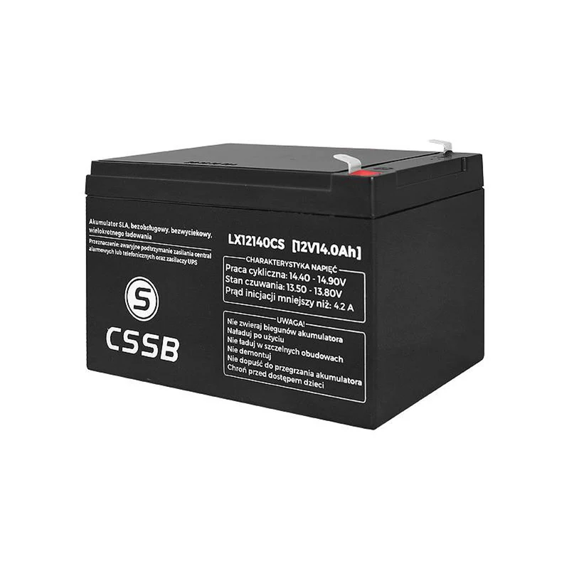 Batería de gel 12V 14Ah sin mantenimiento LX12140