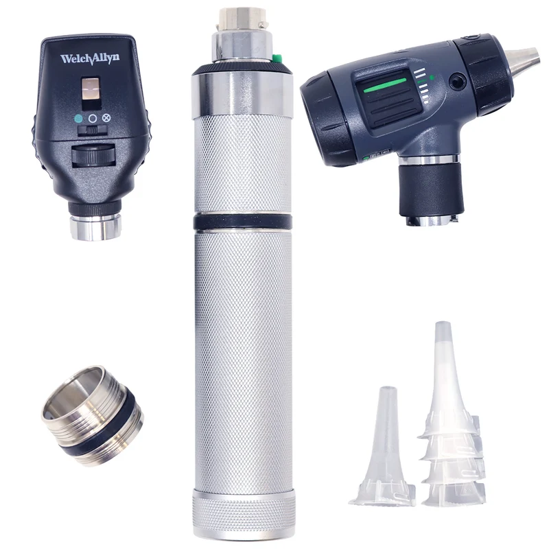 Estuche de Diagnostico Recargable Halogeno 3.5v Otoscopio Macroview y Mango 71000-c