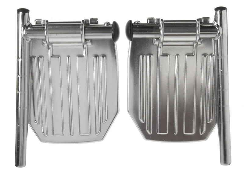 Aluminum Footplate Assembly for Excel 2000 Wheelchair (pair of 2)
